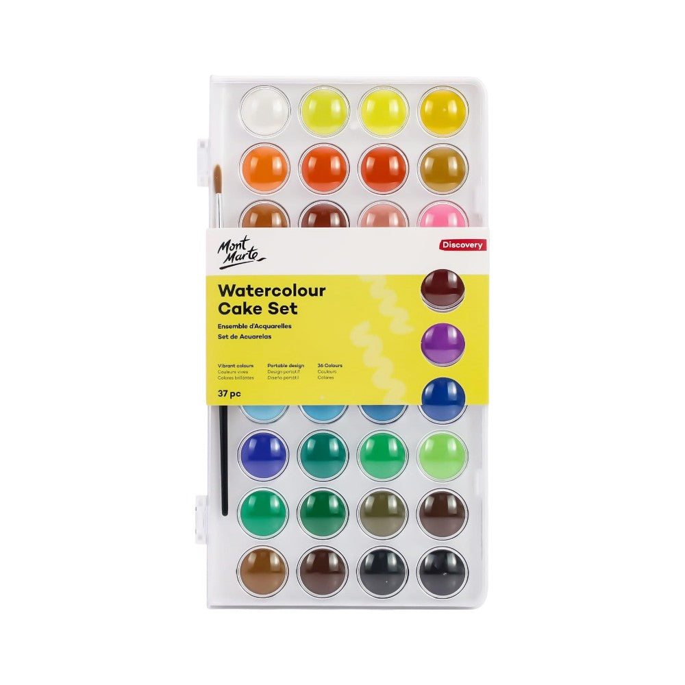 Mont Marte Watercolour Set of 37 - Slim Compact Design